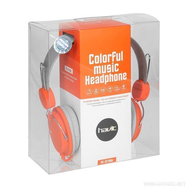 Imagen de Auricular Havit Hv-h2198d Grey+orange