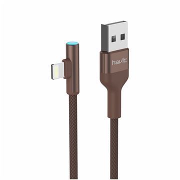 Imagen de Cable Havit Lightning Led H672 Red