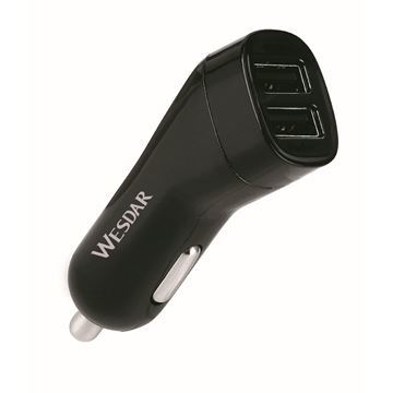 Imagen de Cargador Wesdar U5 Para Auto Black