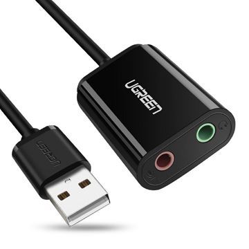 Imagen de Adaptador Ugreen Usb / audio 3.5 Black