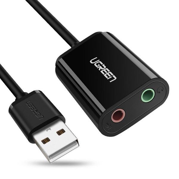 Imagen de Adaptador Ugreen Usb / audio 3.5 Black
