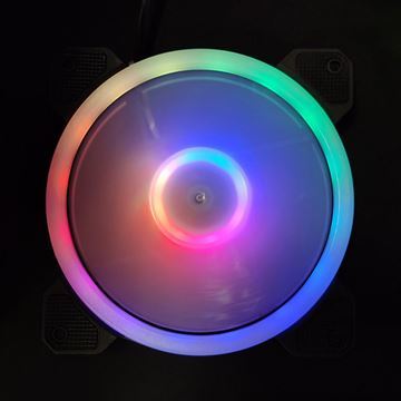 Imagen de Kit 3fan Rgb + Hub + Control Remoto Perseo