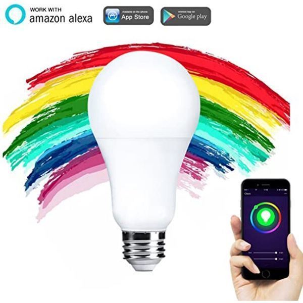 Imagen de Frankever Wi-fi Smart Led Bombilla A21 Rgbcw