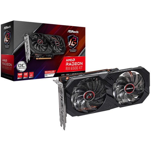 Imagen de Asrock Radeon Rx 6500 XT 4gb Gddr6 RX6500XT PGD 4GO