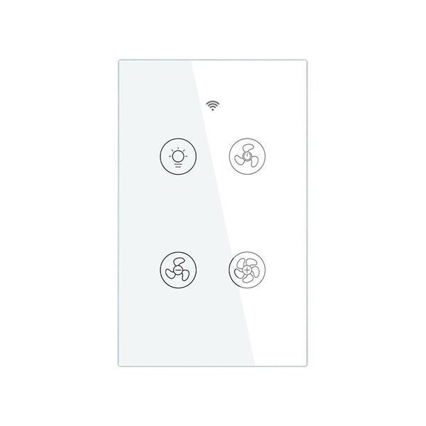 Imagen de Interruptor Tactil De Pared Smart Ventilador+luz
