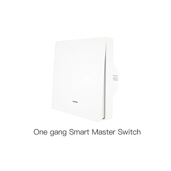 Imagen de Interruptor De Pared 1 boton Blanco Wifi + RF433