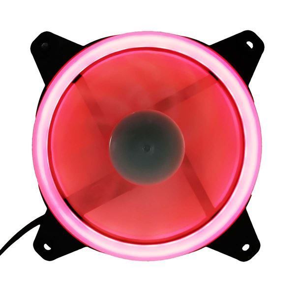 Imagen de Fan Perseo Led 12cm Rojo