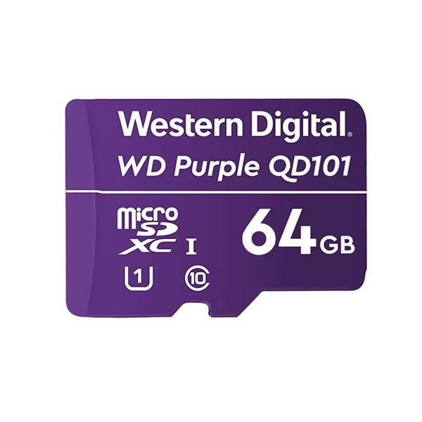 Imagen de Memoria Micro Sd Wd Purple Sdhc 64gb 500cl