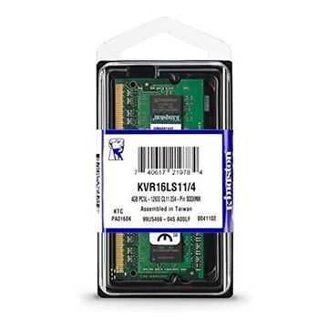 Imagen de Kingston 4Gb DDR3l 1600 Sodimm Notebook KVR16LS11/4WP