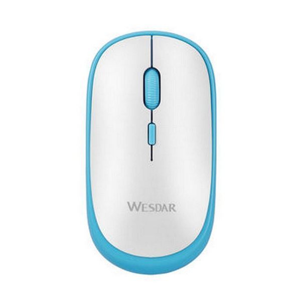 Imagen de Mouse Wesdar Inalámbrico X63 White / Blue