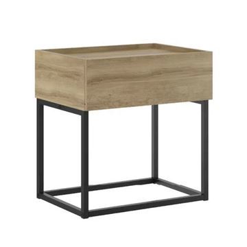 Imagen de Mesa De Luz Industrial Sinai Madera