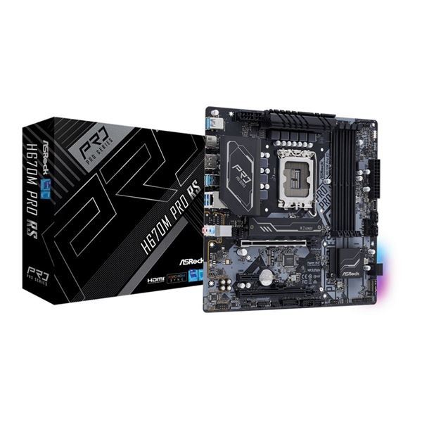 Imagen de Motherboard Asrock H670m Pro Rs S1700 Ddr5