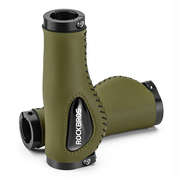 Imagen de Empuñaduras Para Bicicleta Rockbros Antidelizantes Cuero