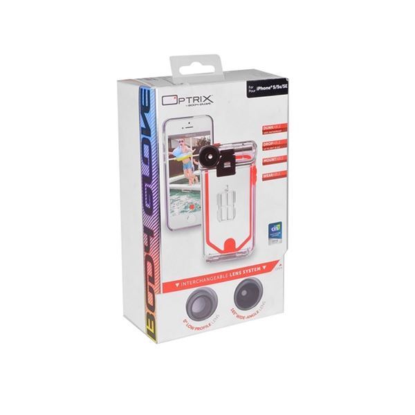 Imagen de Carcasa Impermeable Optrix iPhone 5 5S SE Lentes Intercambiables