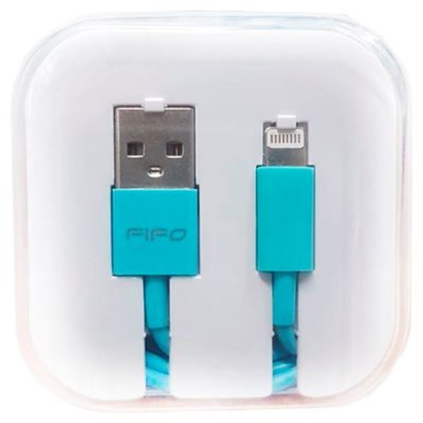 Imagen de Cable Fifo Lightning 1,3M Color Celeste