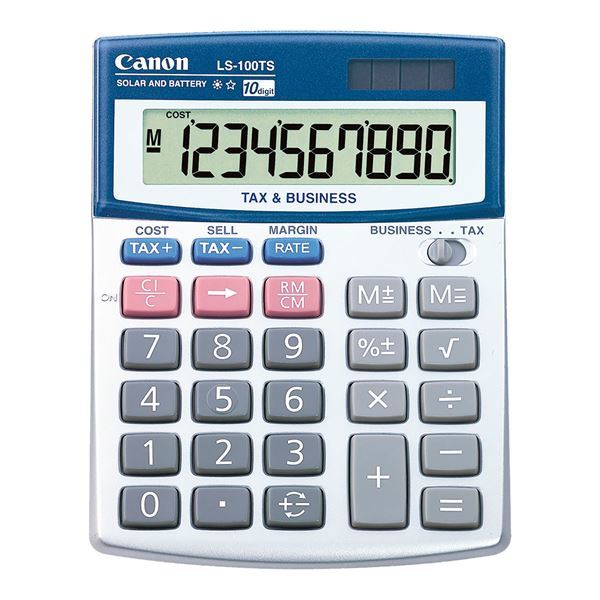 Imagen de Calculadora de Escritorio Canon Ángulo de Inclinación Carga Solar y Batería