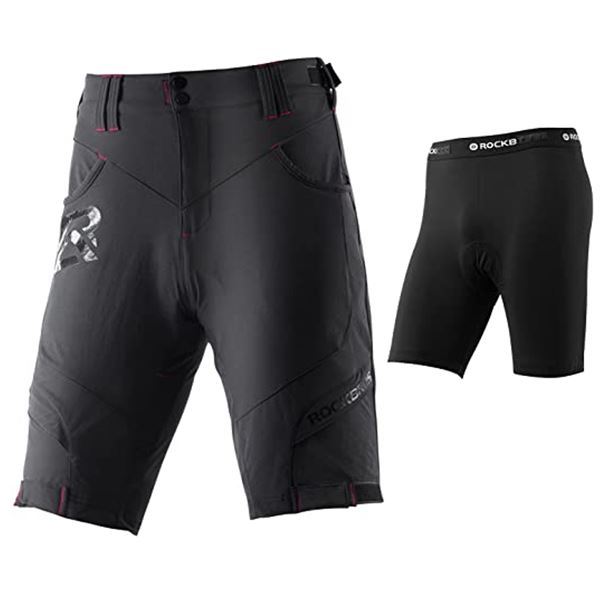 Imagen de Pantalon corto Rockbros 2 en 1 para ciclismo L