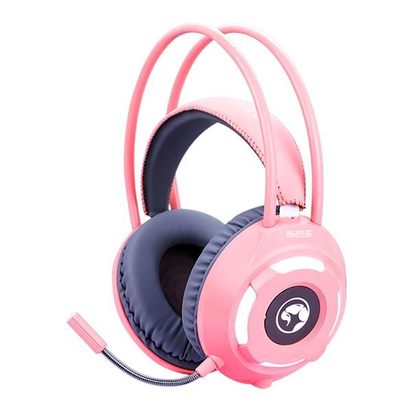 Imagen de Auriculares Gaming Marvo Hg8936pk Pc Estéreo Luz Blanca