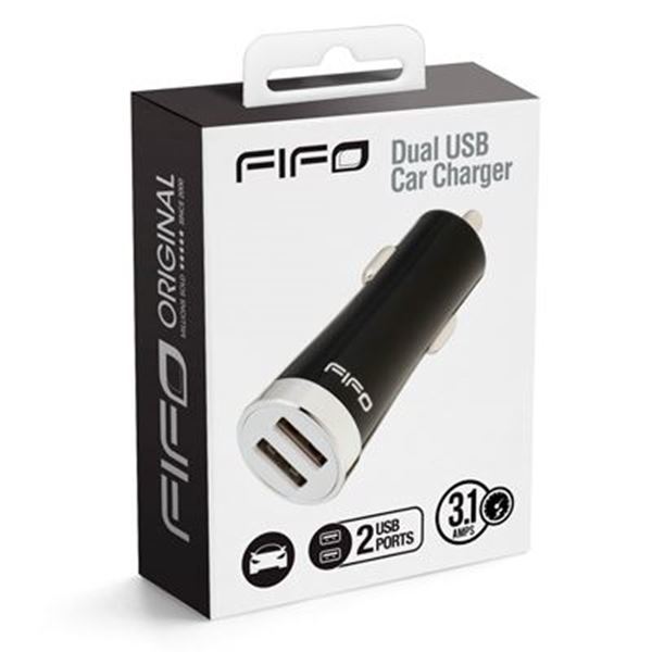 Imagen de Cargador Fifo Compacto para auto 12 V Dual Usb