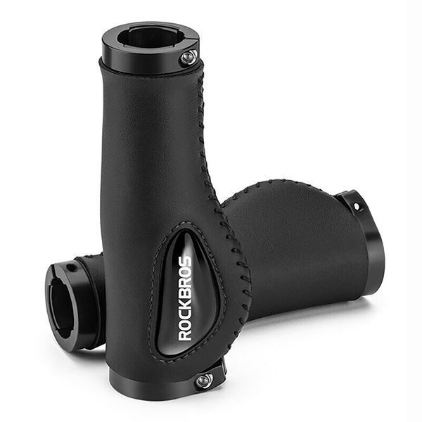 Imagen de Empuñaduras Para Bicicleta Rockbros Antidelizantes Cuero