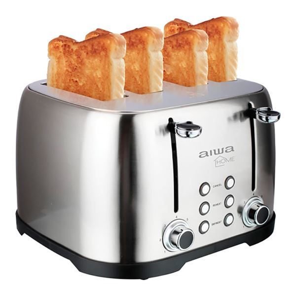 Imagen de Tostadora Aiwa Awtd5728a 1600w 7 Niveles 4 Panes