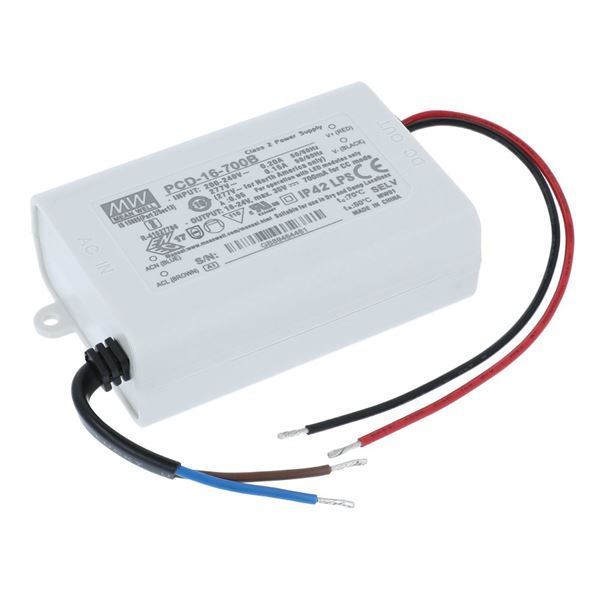 Imagen de Driver de alimentación LED IP42 CC AC/DC 16-24V 700MA