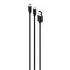 Imagen de Cargador De Auto + Cable Oraimo 2 Usb 2,1A Anillo Led