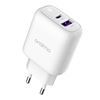 Imagen de Cargador De Pared + Cable 5A Oraimo Usb Y Tipo C Eu 22,5w