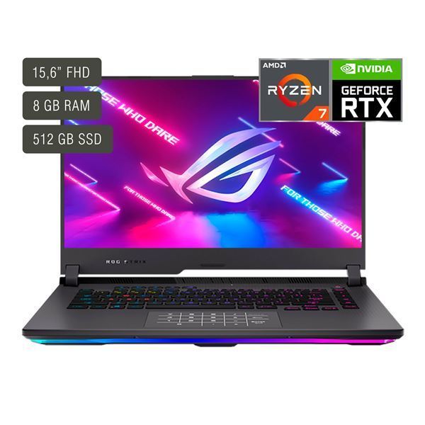 Imagen de Asus Rog Strix Ryzen 7 15,6 8gb 512gb W11 Rtx3050 G513RC-HN053W
