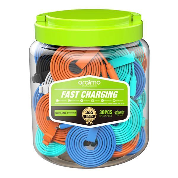 Imagen de Cable De Datos Oraimo Micro Usb 2,1A 1m Pack x30