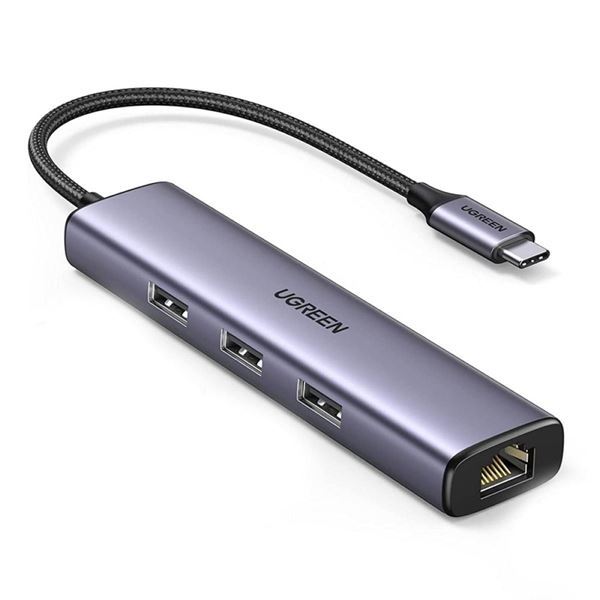 Imagen de Hub Ugreen Usb-c A Usb X 3 + Rj45 (1000m)