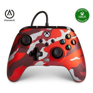 Imagen de Joystick Power A Red Camo Cableado Xbox Series/ Pc