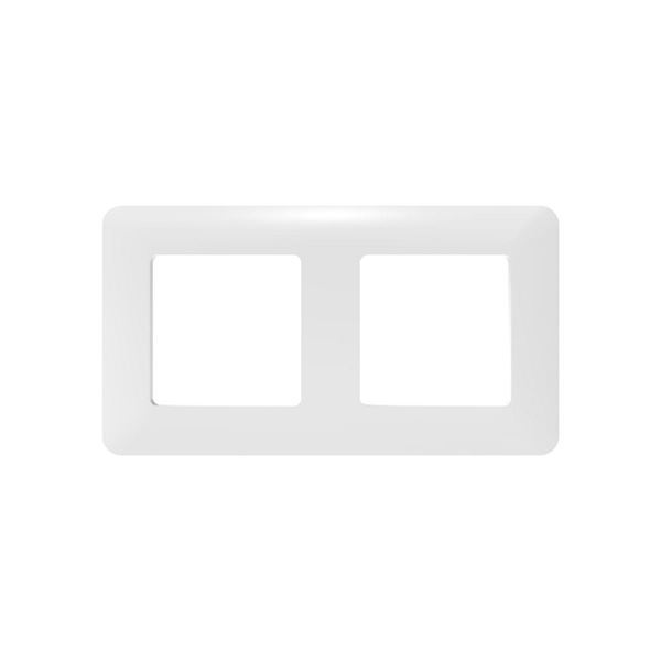 Imagen de Tapa 2 Toma Schuko Pared Blanco