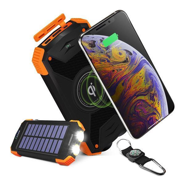 Imagen de Powerbank Solar Hypergear IPX5 10000mAh Qi + Usb