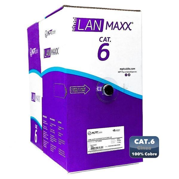 Imagen de Cable Ethernet Cat6 Utp Int. Bobina 305m