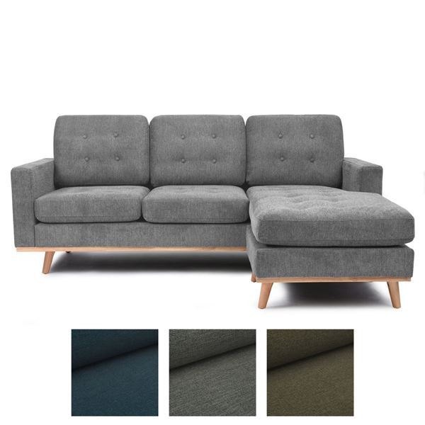 Imagen de Sofá c/Chaise Oslo Gris