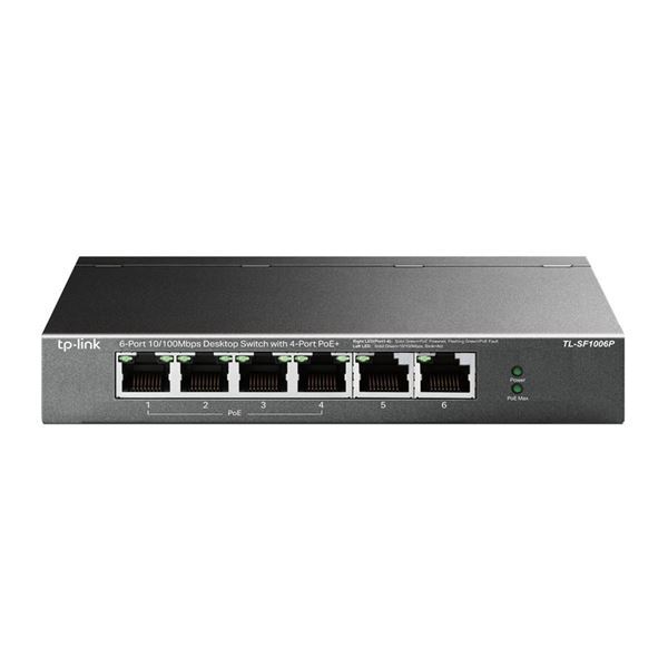 Imagen de Switch Esc Tpl Sf1006p 6p 10/100 4 Poe+