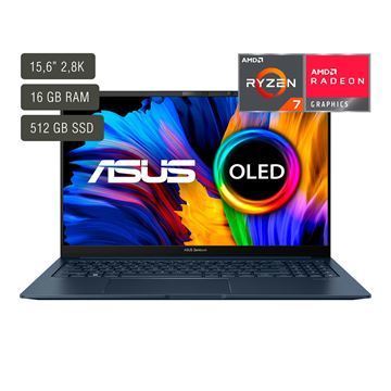 Imagen de Asus Zenbook 15,6'' Oled Ryzen 7 Radeon 8gb 512gb W11 UM3504DA-MA344W