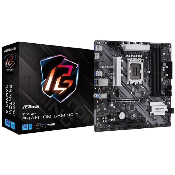 Imagen de Motherboard Asrock Z690m Phantom Gaming 4 S1700