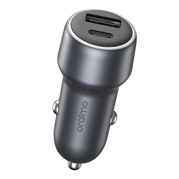 Imagen de Cargador De Auto Oraimo Occ-72d 1 Usb C / 1 Usb A