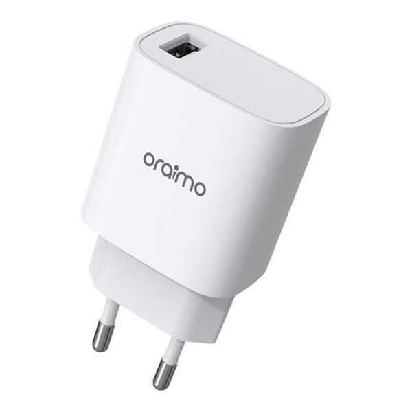 Imagen de Cargador De Pared + Cable Usb - Usb C Oraimo Eu 2a 18w